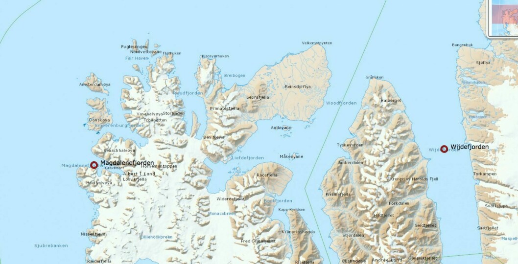 Nødpeilesenderen ble funnet i området ved Magdalenefjorden. Etter en større leteaksjon ble seilbåten funnet i Wijdefjorden.
