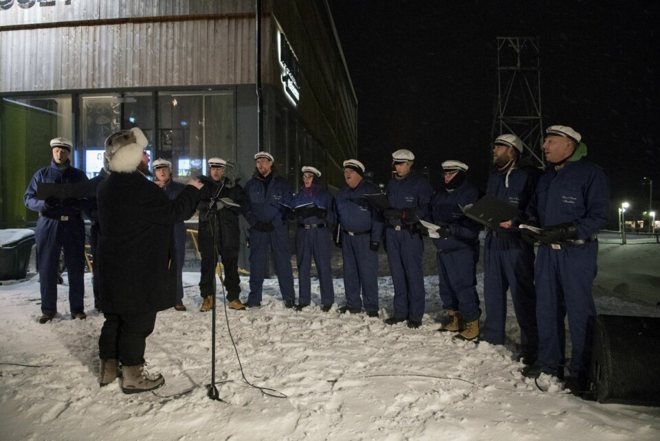Store Norske Mandskor sang den vakre svenske sangen ‹‹Jag har hørt om en stad.