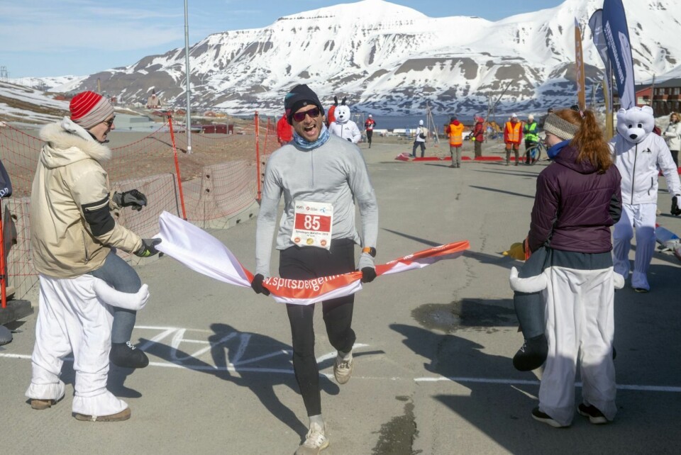 Vinner av herreklassen i maraton, tyske Matthias Werner Aust. Vinner av herreklassen i maraton, tyske Matthias Werner Aust.