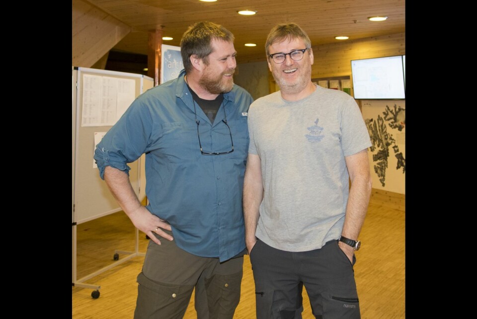 Jørgen Berge (t.v.) og Geir Johnsen.