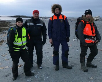 Representanter fra Sysselmannen, russiske mannskaper og Røde Kors har gjort strandsøk fra Trygghamna til Daudmannsflya på nordvestsiden av Isfjorden. Representanter fra Sysselmannen, russiske mannskaper og Røde Kors har gjort strandsøk fra Trygghamna til Daudmannsflya på nordvestsiden av Isfjorden.