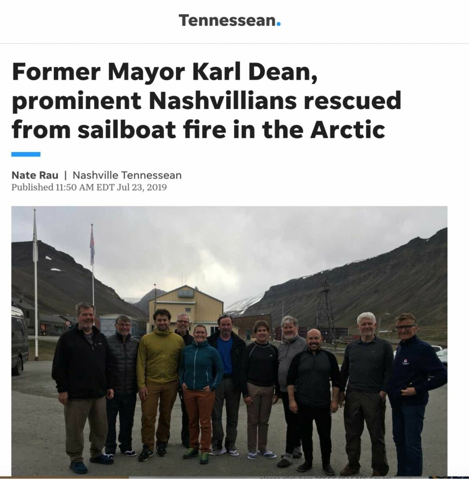 Det ble overskrifter av svalbardturen til amerikanerne.