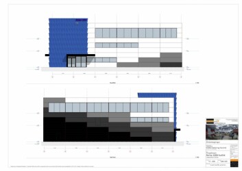 Dette er forslaget til et treetasjes bygg etter Remas designmal. Dette er forslaget til et treetasjes bygg etter Remas designmal.