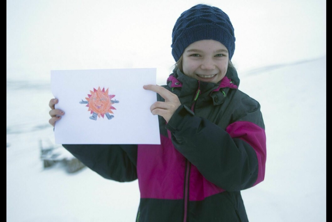 Joanna Matea Rut Erikssons verk ble kåret til årets soltegning, og blir logo for årets solfestuke.