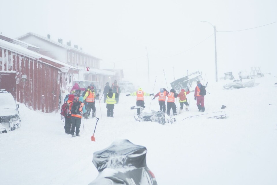 Skredet er gjennomsøkt