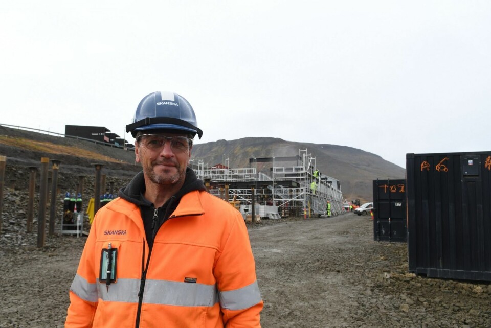 Anleggsleder Ola Holmestad i Skanska Husfabrikk.