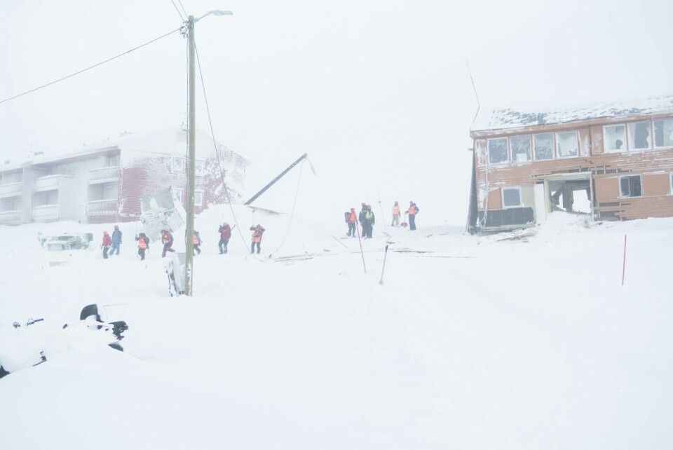 Last Tuesday an avalange hit several buildings in the centre of Longyearbyen.