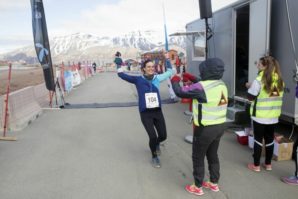 Unis-student Claudia Tschesche var suveren i halvmaraton.