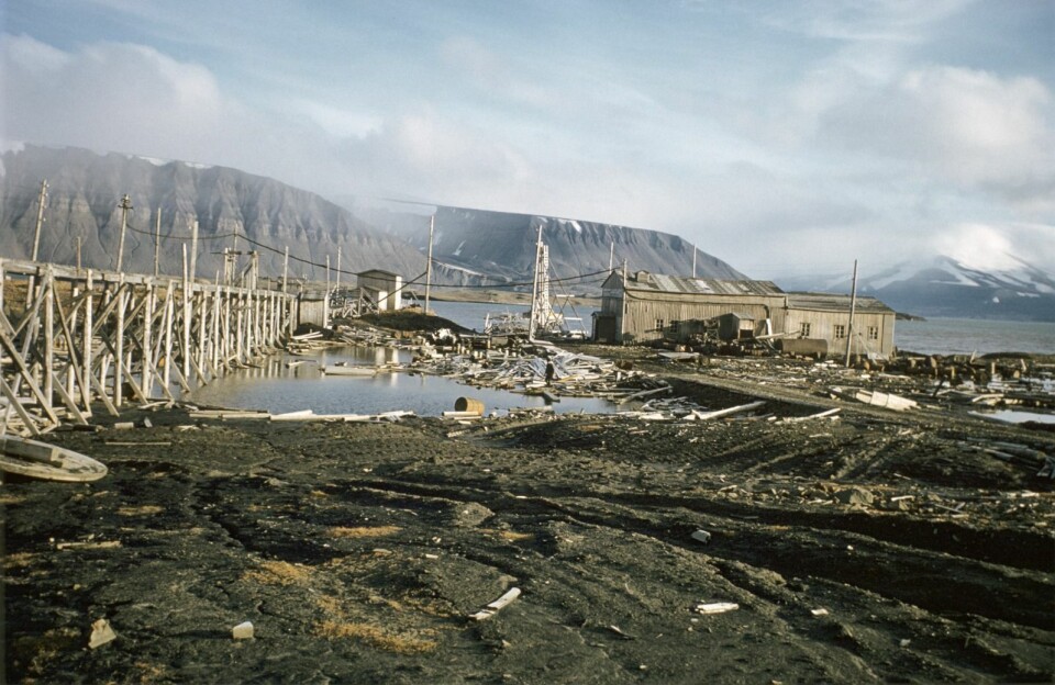 Anleggsvirksomhet i Svea i 1959.