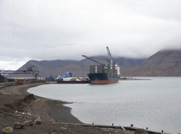 De førti modulene ble fraktet fra Steinkjer til Longyearbyen med lastebåten Lisanna Svalbard før helgen.