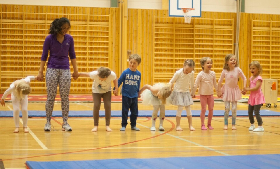 De yngste turnerne er 4 år gamle.