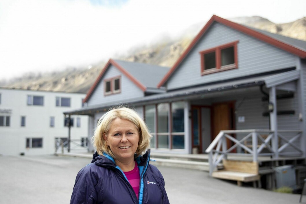 Edith Kristin Nøkling stortrives på Svalbard.