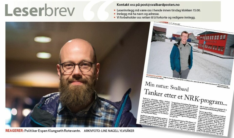 Debatt: Politiker Espen Klungseth Rotevantn reagerer på innlegget fra Morten Often.