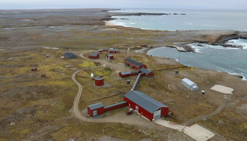 Den meteorologiske stasjonen på Bjørnøya.
