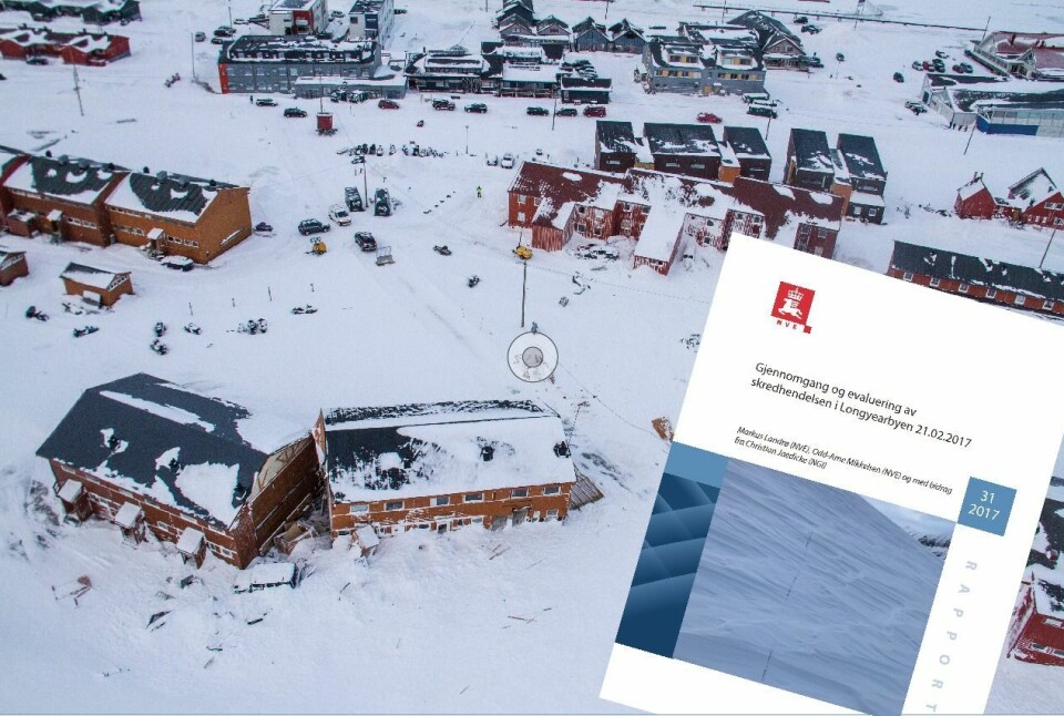 Slik så det ut i Vei 228 dagen etter skredet. NVE varslet stor skredfare, men ikke at den skulle kunne nå bebyggelsen. Nå er evalueringsrapporten klar.