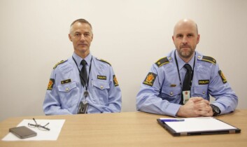 Sysselmannsoverbetjent Ole Jakob Malmo og sysselmannsførstebetjent Anders Haugerud.