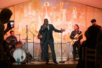 Earl Thomas, Trez Gregory og Igor Prado & Just Groove fikk samtlige publikummere til å danse med under søndagens kirkekonsert. Earl Thomas, Trez Gregory og Igor Prado & Just Groove fikk samtlige publikummere til å danse med under søndagens kirkekonsert.