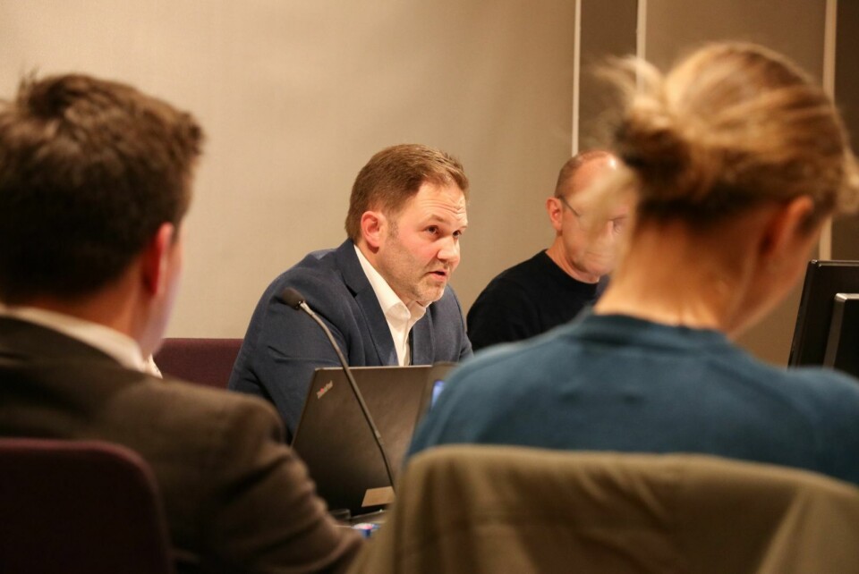 Lokalstyreleder Arild Olsen (Ap) på første lokalstyremøte etter valget.