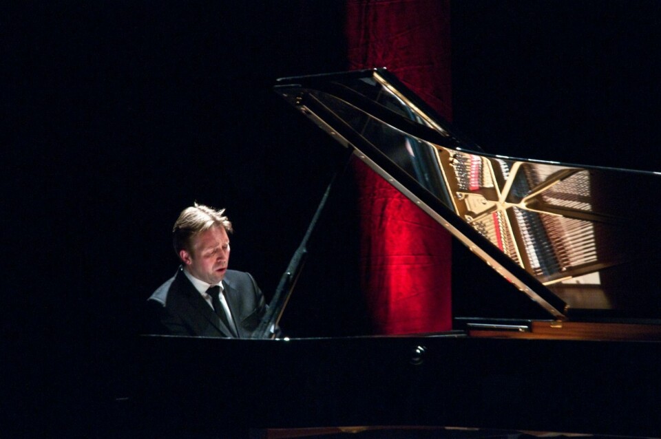 Bilde fra første gangen Leif Ove Andsnes var i Longyearbyen, i 2011.