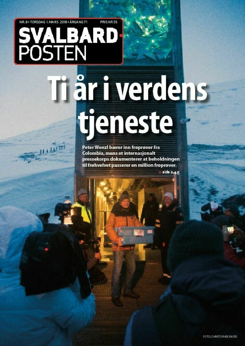 Ukens papirutgave av Svalbardposten blir forsinket til Svalbard på grunn av tekniske problemer med postflyet onsdag.
