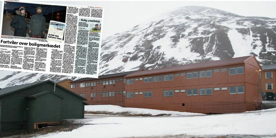 Fra Vei 222-1 E har Longyearbyen lokalstyre hybler som står tomme i påvente av skredsikringssvar.