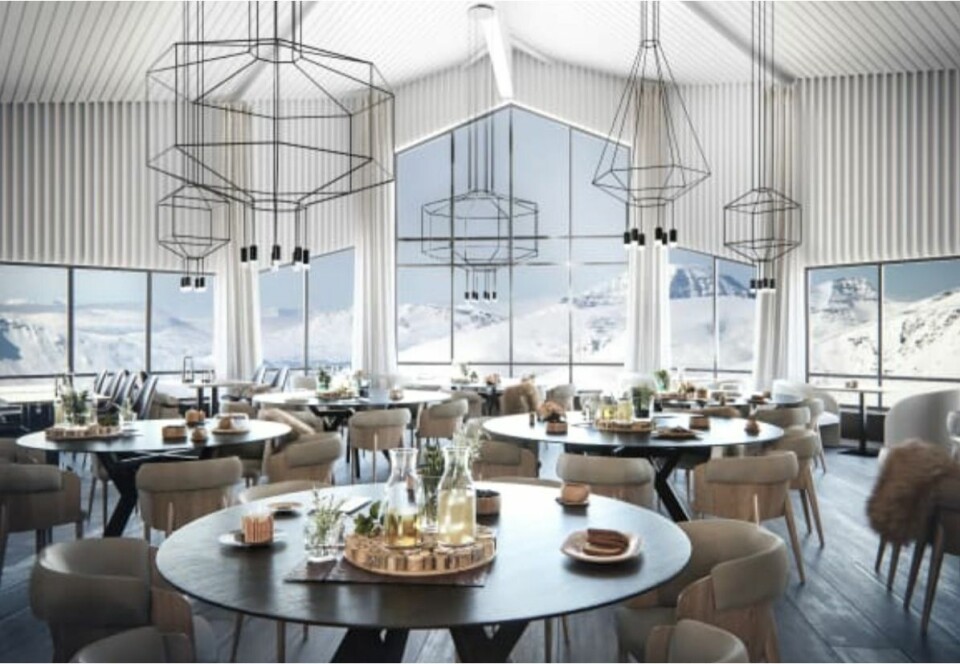 Restauranten på Polarhotellet.