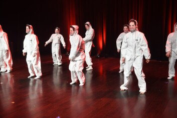 Danseinnslaget «Olsenbanden» var de som fikk fram mest latter i salen under forestillingen fredag kveld.