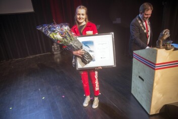 Russepresident Vilde Klausen Markussen ble hedret med ungdommens kulturstipend 2017.
