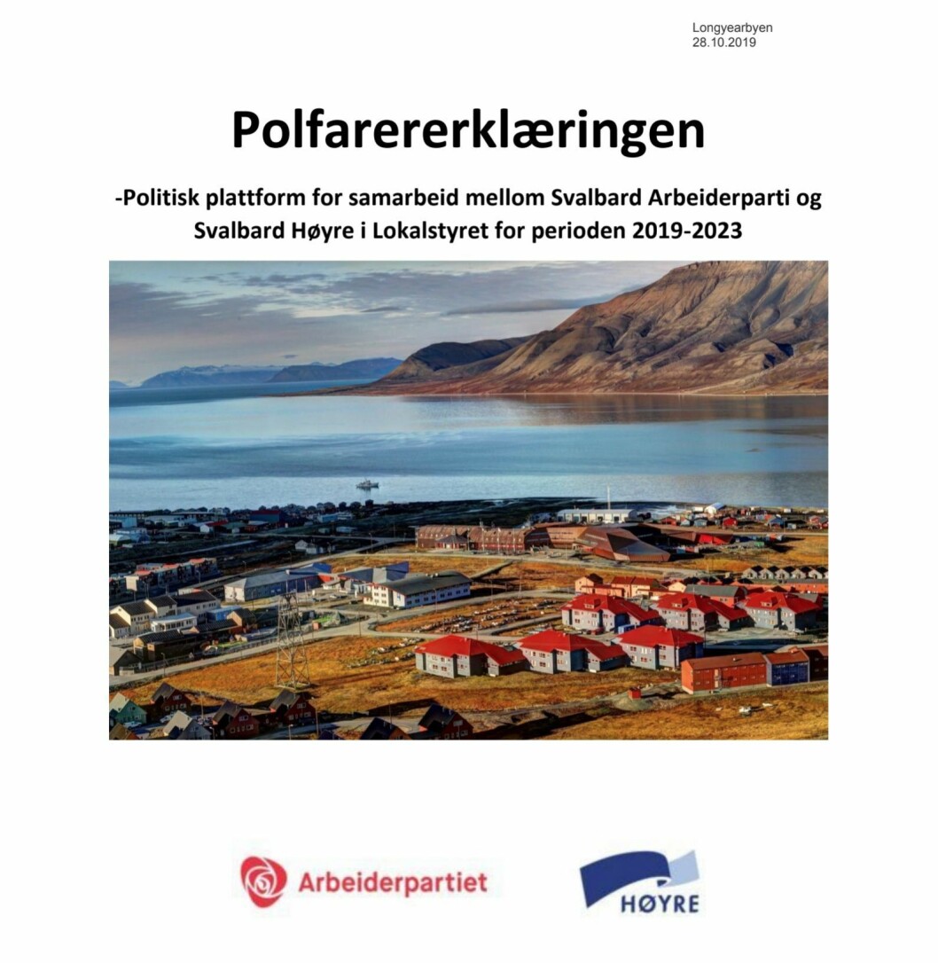 PLATTFORM: «Polfarererklæringen» er Ap og Høyres felles politiske plattform for de neste fire årene. Den har gode intensjoner, men er for diffus, mener Rotevatn. (Skjermdump) PLATTFORM: «Polfarererklæringen» er Ap og Høyres felles politiske plattform for de neste fire årene. Den har gode intensjoner, men er for diffus, mener Rotevatn. (Skjermdump)