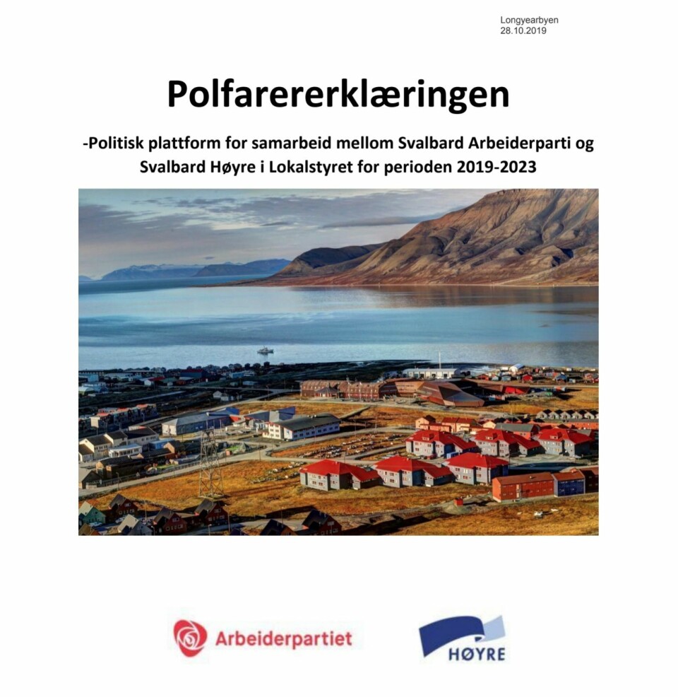 PLATTFORM: «Polfarererklæringen» er Ap og Høyres felles politiske plattform for de neste fire årene. Den har gode intensjoner, men er for diffus, mener Rotevatn. (Skjermdump) PLATTFORM: «Polfarererklæringen» er Ap og Høyres felles politiske plattform for de neste fire årene. Den har gode intensjoner, men er for diffus, mener Rotevatn. (Skjermdump)
