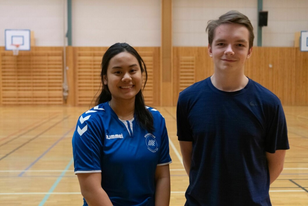 Chawapon Philuek (17) og Sindre Foss Telstø (16) har vært med på treningene siden starten. Deres favoritt er lagspill, som volleyball og kanonball.