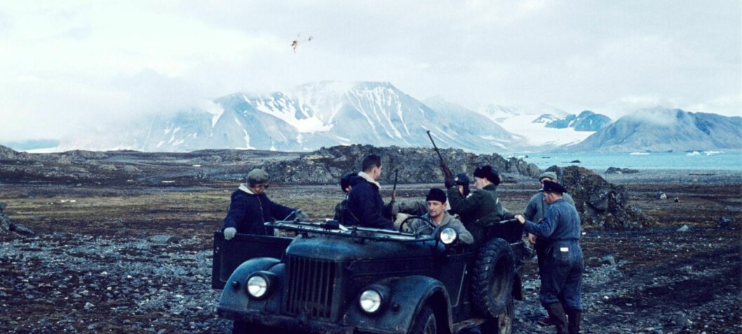 Forskere på tur i Hornsund på 1960-tallet