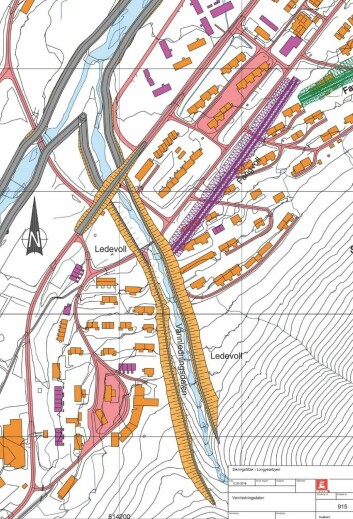 Man foreslår også å bygge voller på siden av bekken/elva som kommer ned fra Vannledningsdalen. Dette tiltaket skal sikre bebyggelse mot spesielt sørpeskred.