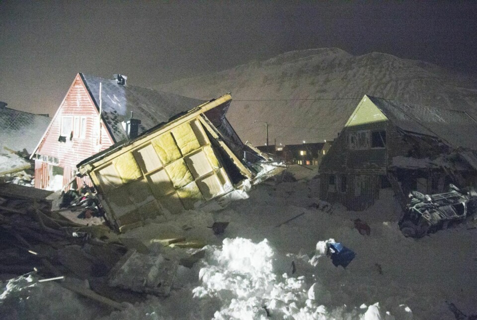 Elleve hus ble fullstendig ødelagt av skredet som gikk fra Sukkertoppen 19. desember i 2015.