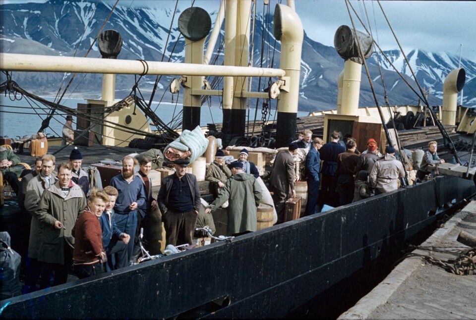 Avreise fra Gamlekaia i 1959