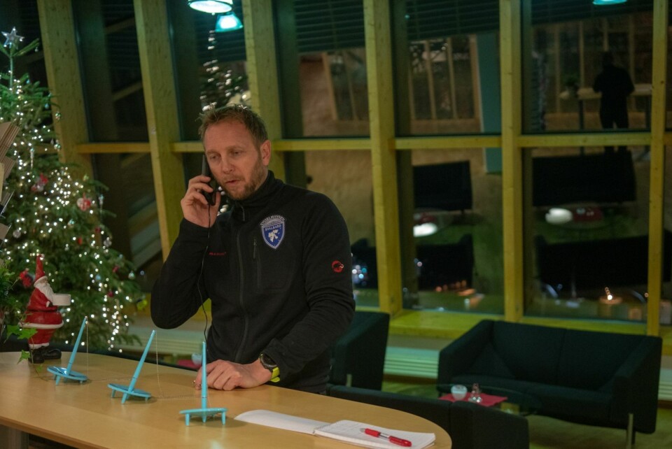 Vidar Arnesen hos Sysselmannen. Vidar Arnesen hos Sysselmannen.
