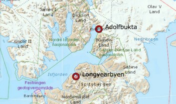 Bilkjøringen på fjordisen skjedde i Adolfbukta, et stykke øst for den nedlagte russiske gruvebyen Pyramiden.