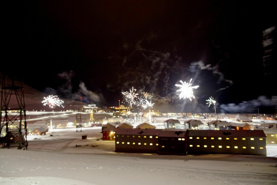 Nyttårsaften i Longyearbyen, 2013.