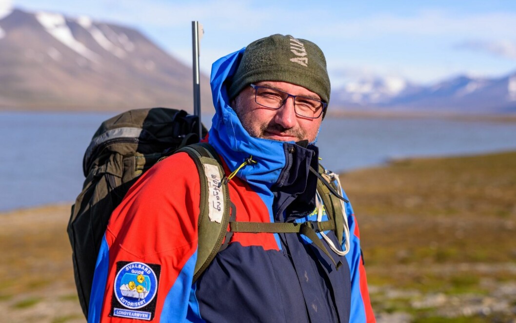 Wolfgang Jürgen Lempe er Svalbardguide. Wolfgang Jürgen Lempe er Svalbardguide.