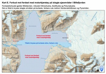 Det er lov å kjøre direkte over Billefjorden til Pyramiden. Ellers er fjorden, inkludert Adolfbukta og Petuniabukta, stengt for motorisert ferdsel. Det er lov å kjøre direkte over Billefjorden til Pyramiden. Ellers er fjorden, inkludert Adolfbukta og Petuniabukta, stengt for motorisert ferdsel.