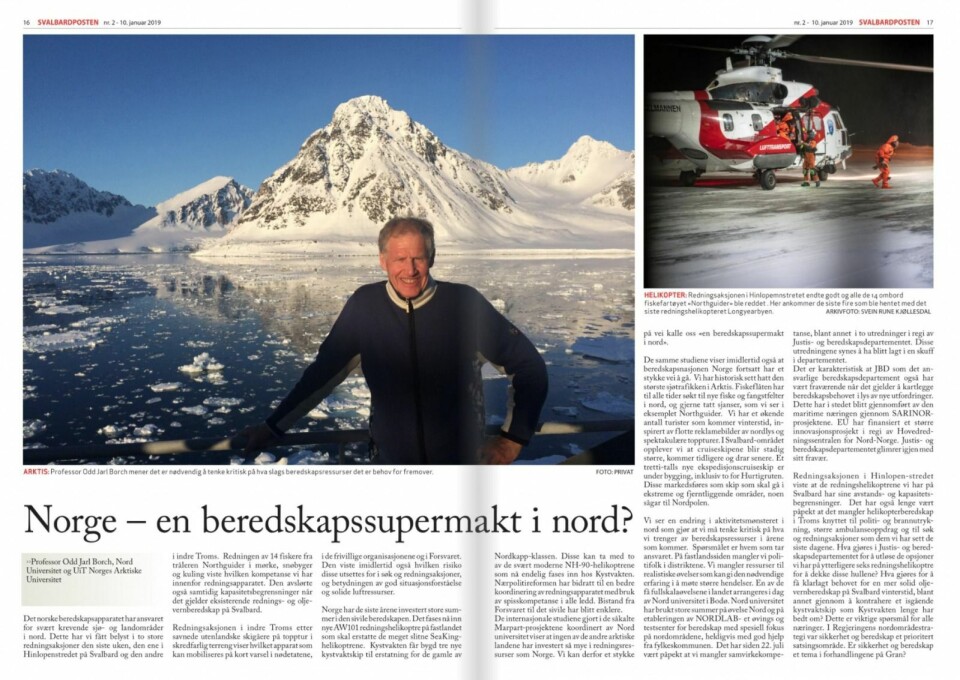 Geir-Arne Sørensen svarer på kronikken til Odd Jarle Broch i avis nr. 2, 2019.