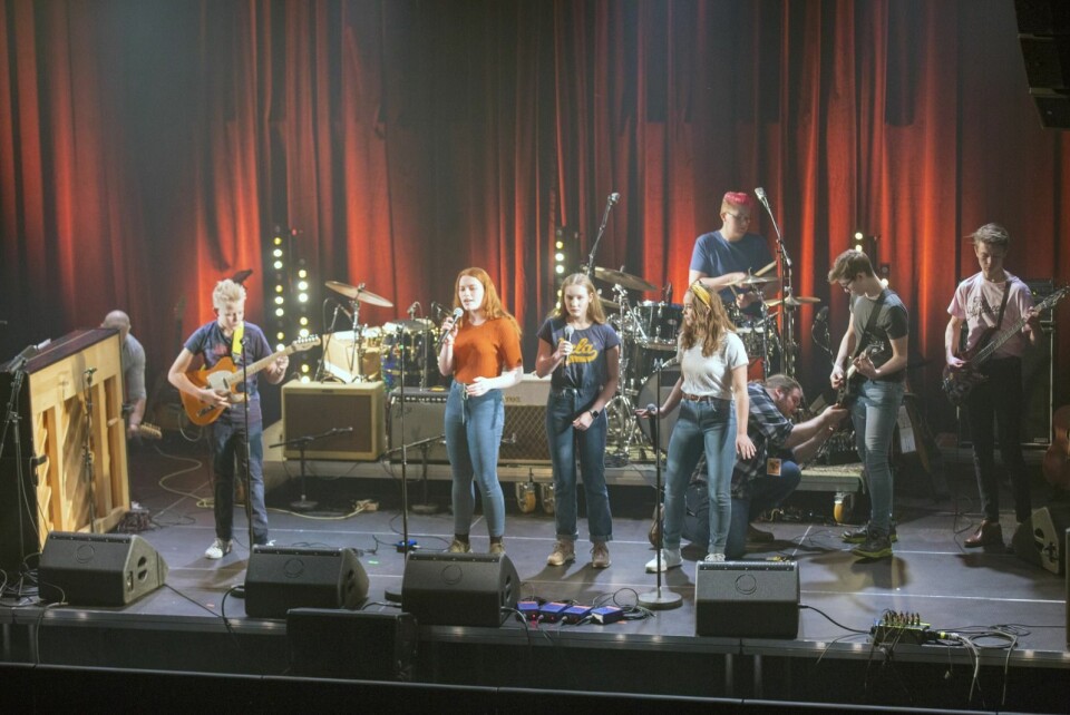 Longyearbyen kulturskole under åpningen av Polarjazz 2019.