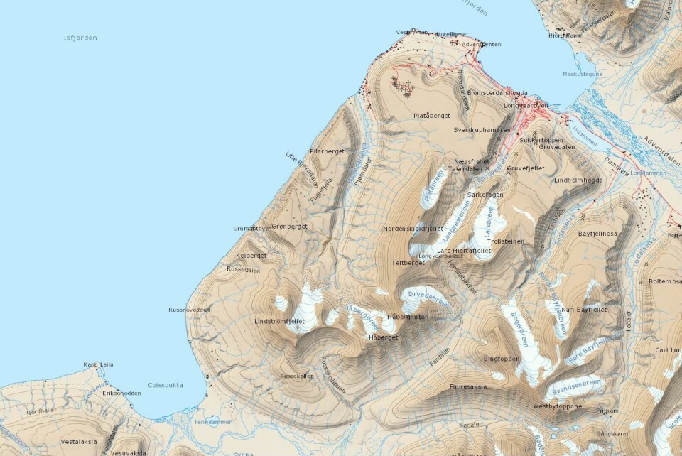 De to skulle gå fra Kapp Laila til Longyearbyen.