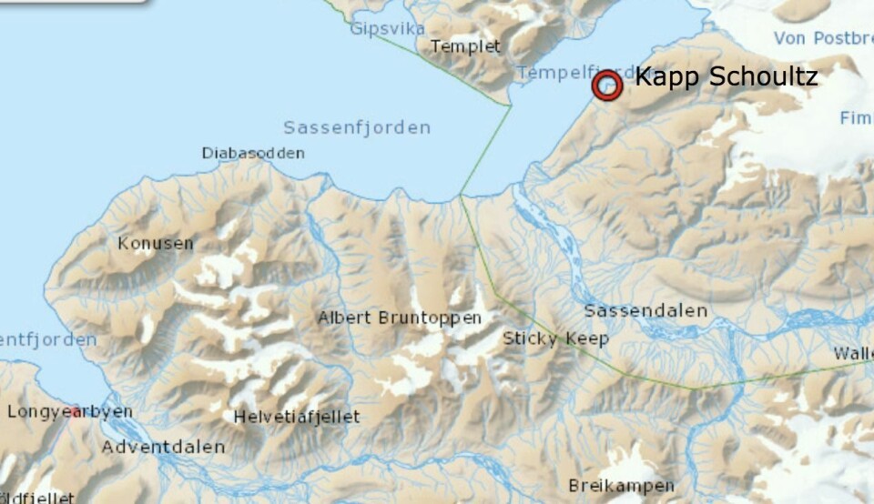 Sysselmannen måtte rykke ut med helikopter til Kapp Schoultz etter en bekymringsmelding.