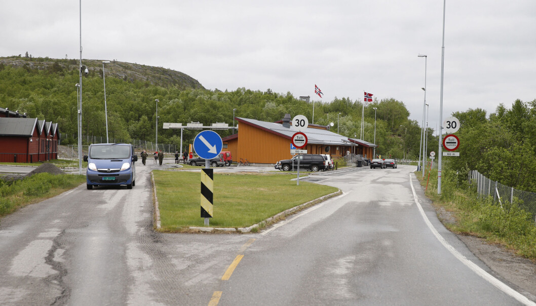 På grenseovergangen ved Storskog ble varene stoppet. På grenseovergangen ved Storskog ble varene stoppet.