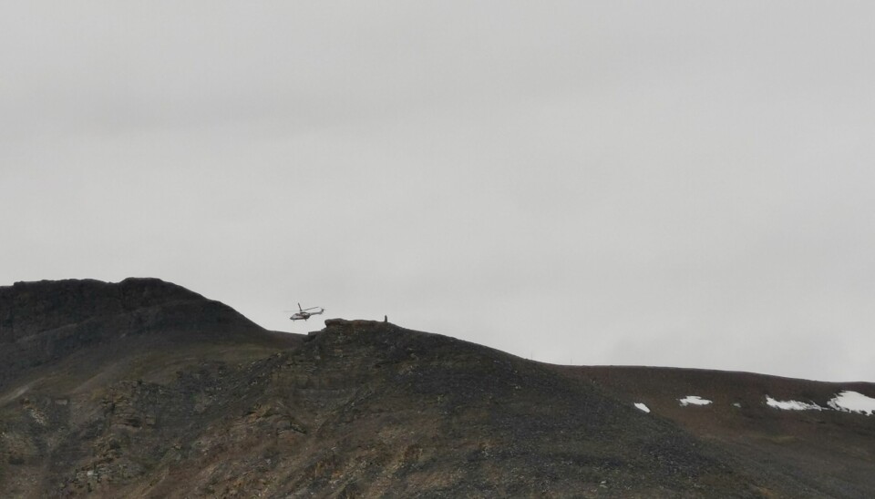 Helikopteret hentet en mann fra Platåberget.