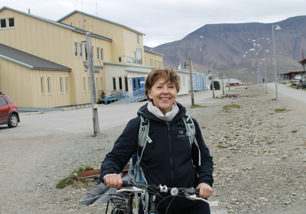 Aktiv dame: Bente Hanssen beveger seg helst til fots eller sykkel.