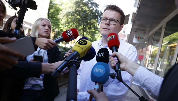 Roger Klokset, styreleder i Norsk SAS pilotforening, før mandagens forhandlinger. Roger Klokset, styreleder i Norsk SAS pilotforening, før mandagens forhandlinger.