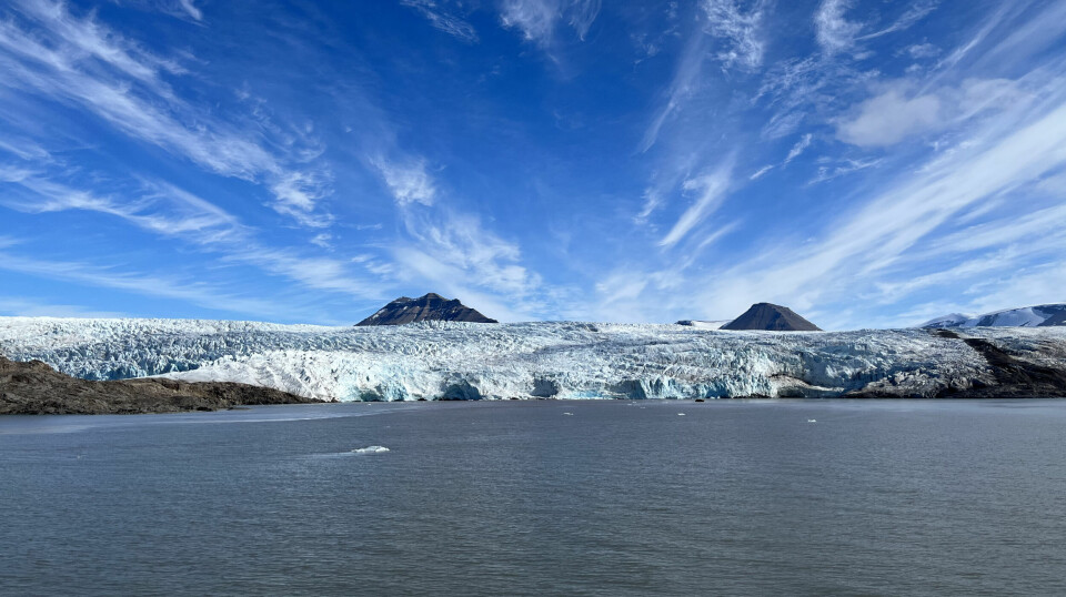 Nordenskiöldbreen trekker seg tilbake som følge av den globale oppvarmingen.