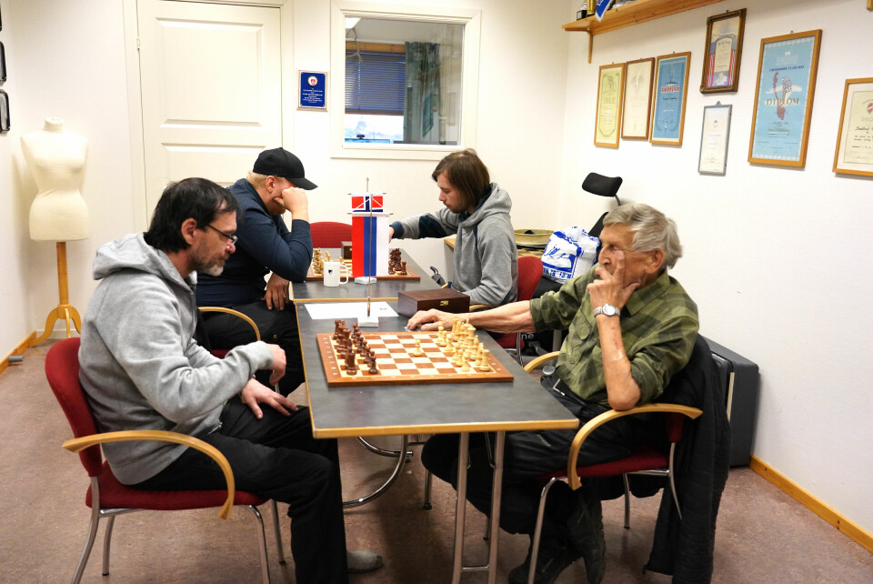 Under idrettsutvekslingen ble også de tradisjonelle sjakkpartiene spilt.